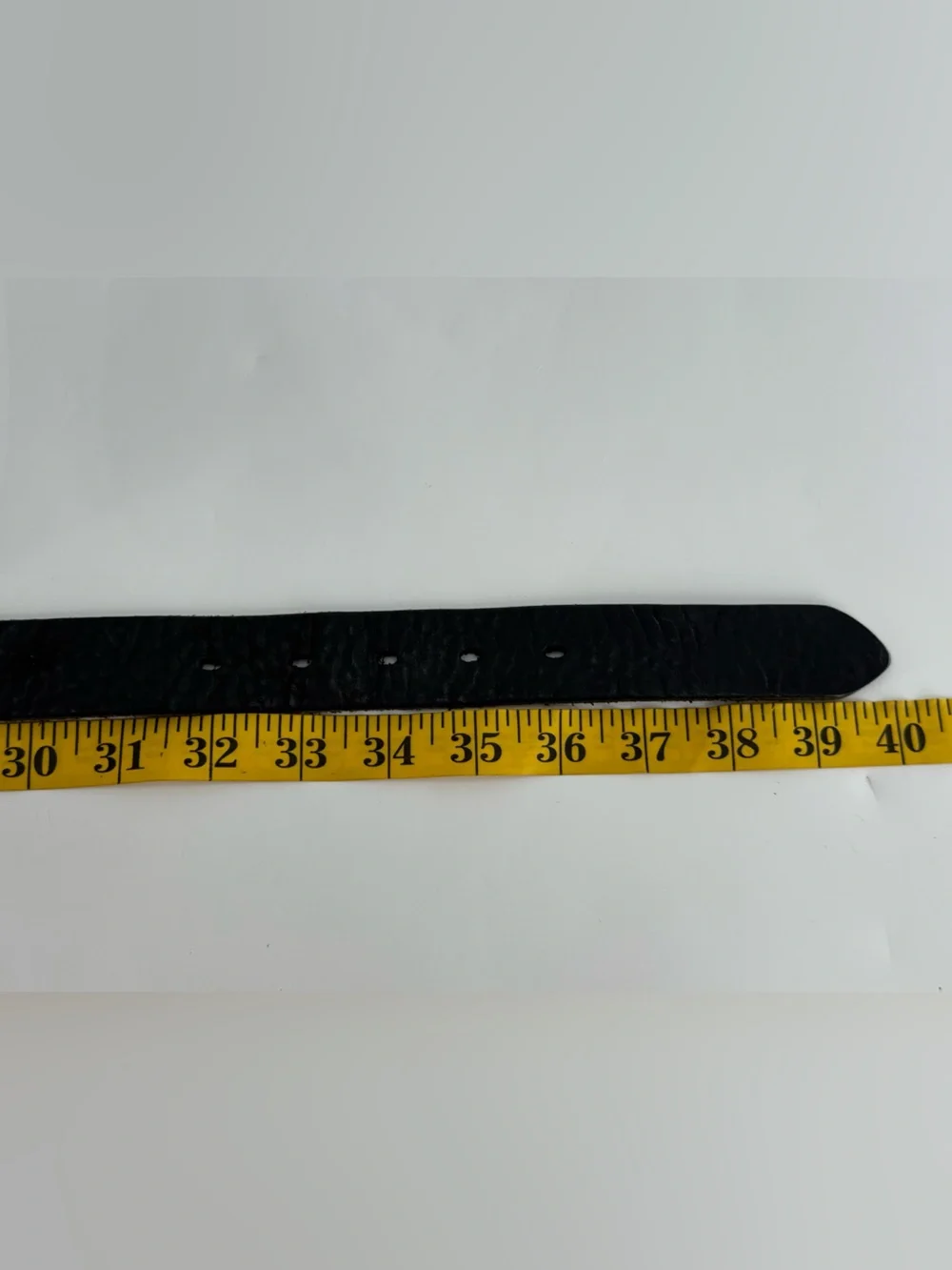 Vintage Banana Republic Black Pebbled Leather Belt 34